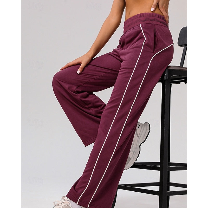 Maisie | Avslappede joggebukser med sidestripe