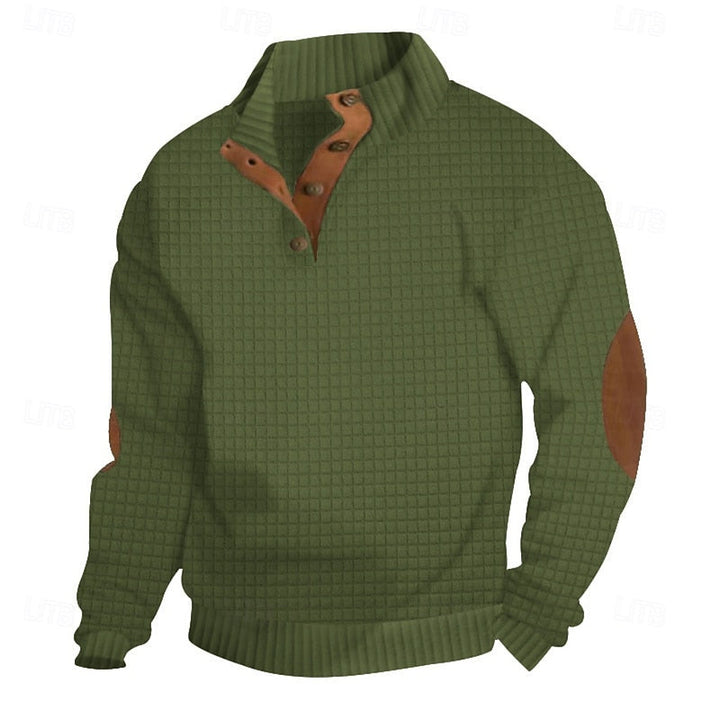Garrett | Strukturert pullover med ståkrage