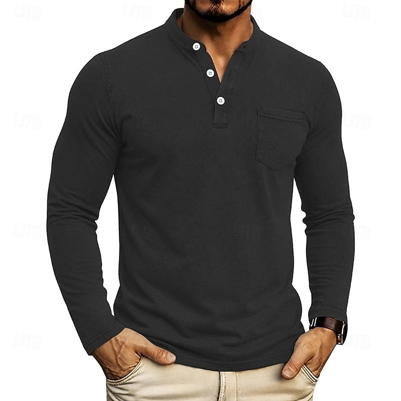 Weston | Klassisk Henley Langermet Skjorte