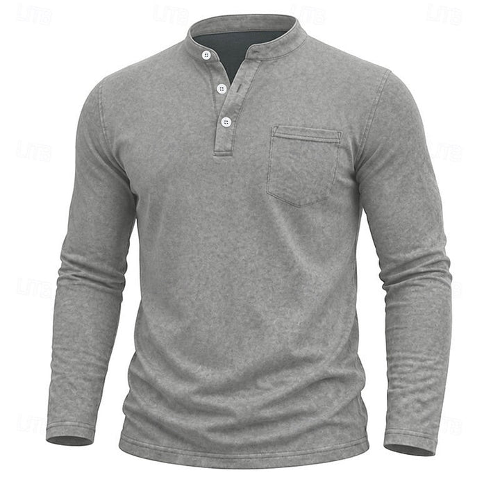 Weston | Klassisk Henley Langermet Skjorte