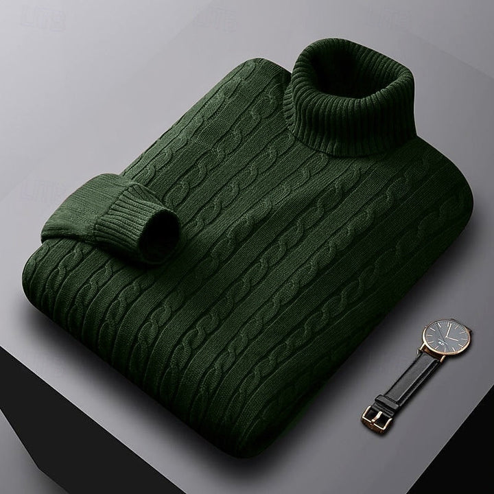 Rhys | Kabelstrikket Turtleneck Genser