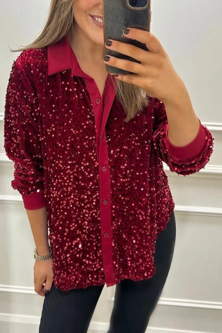 Claudine | Elegant Skjortekrage med Glans