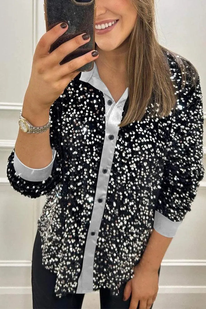 Claudine | Elegant Skjortekrage med Glans