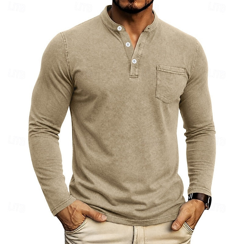 Weston | Klassisk Henley Langermet Skjorte