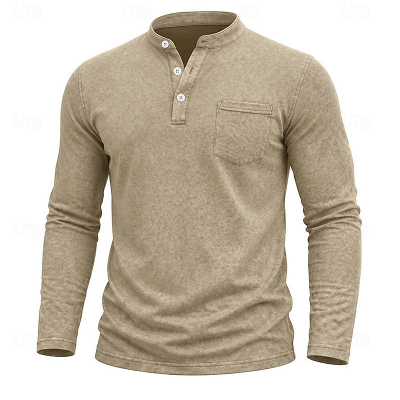 Weston | Klassisk Henley Langermet Skjorte