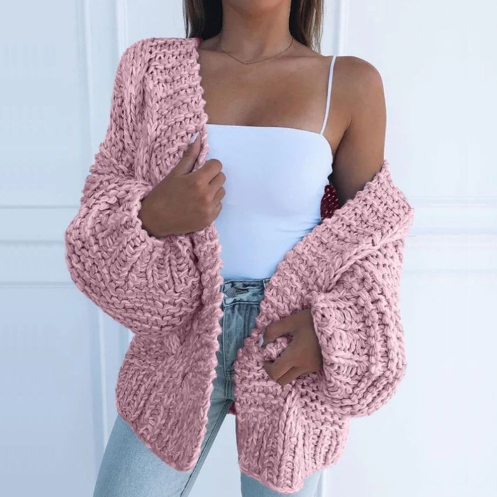 Cecily | Chunky strikket cardigan