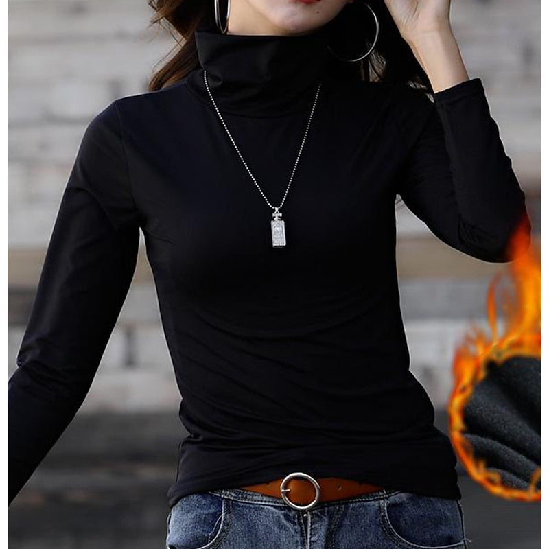 Rosa | Koselig Turtleneck Skjorte