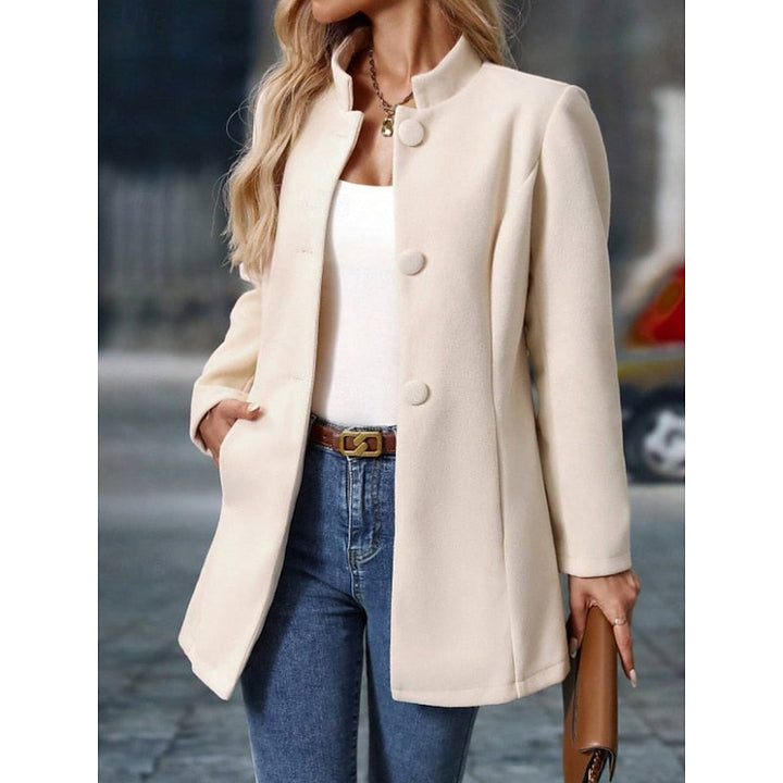 Fiona | Elegant kåpe med ståkrage