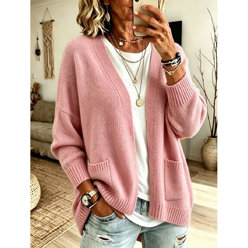 Iris | Casual Cardigan med Åpen Front