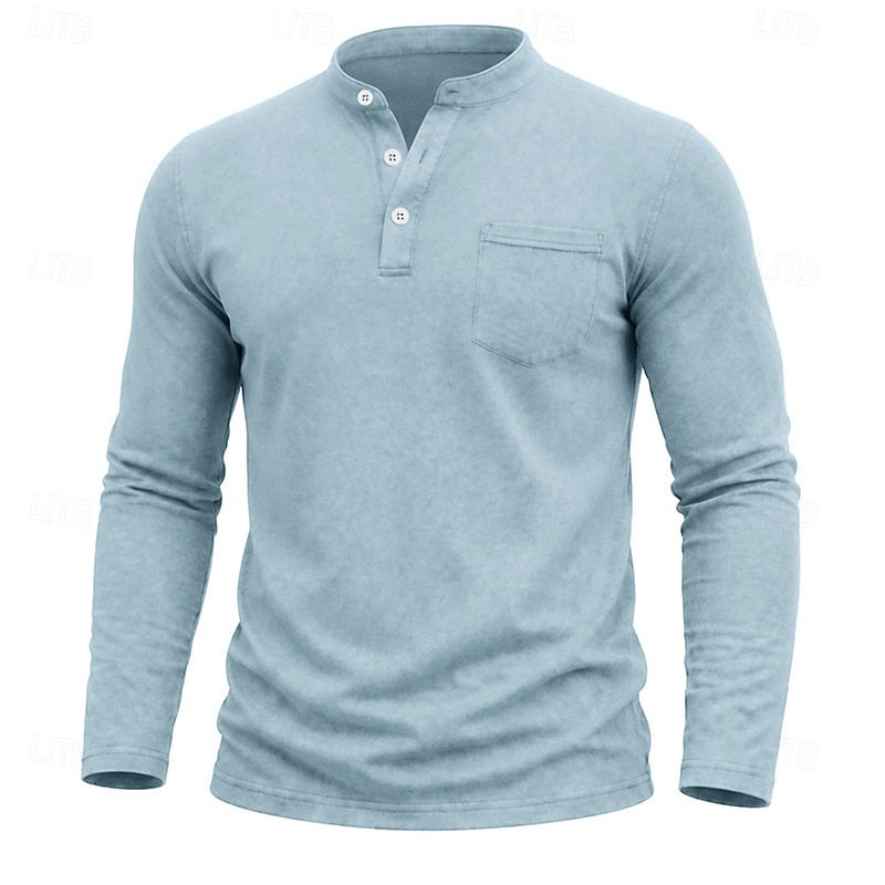 Weston | Klassisk Henley Langermet Skjorte