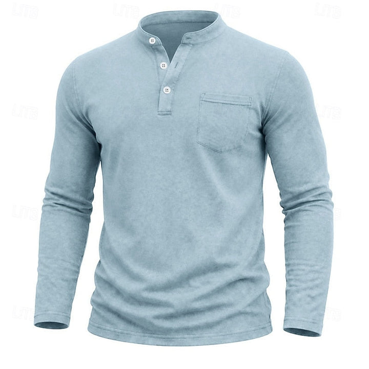 Weston | Klassisk Henley Langermet Skjorte