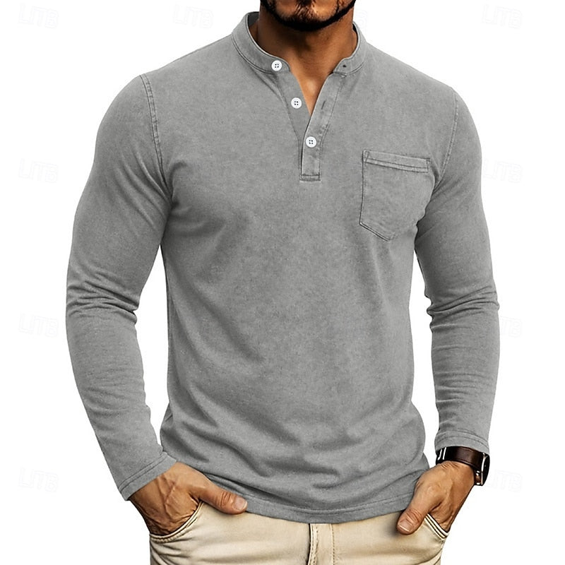 Weston | Klassisk Henley Langermet Skjorte
