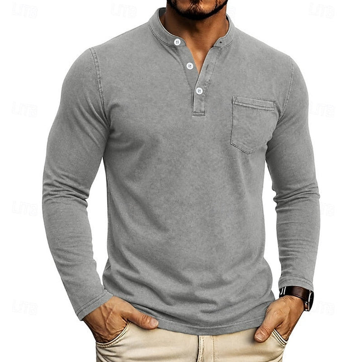 Weston | Klassisk Henley Langermet Skjorte