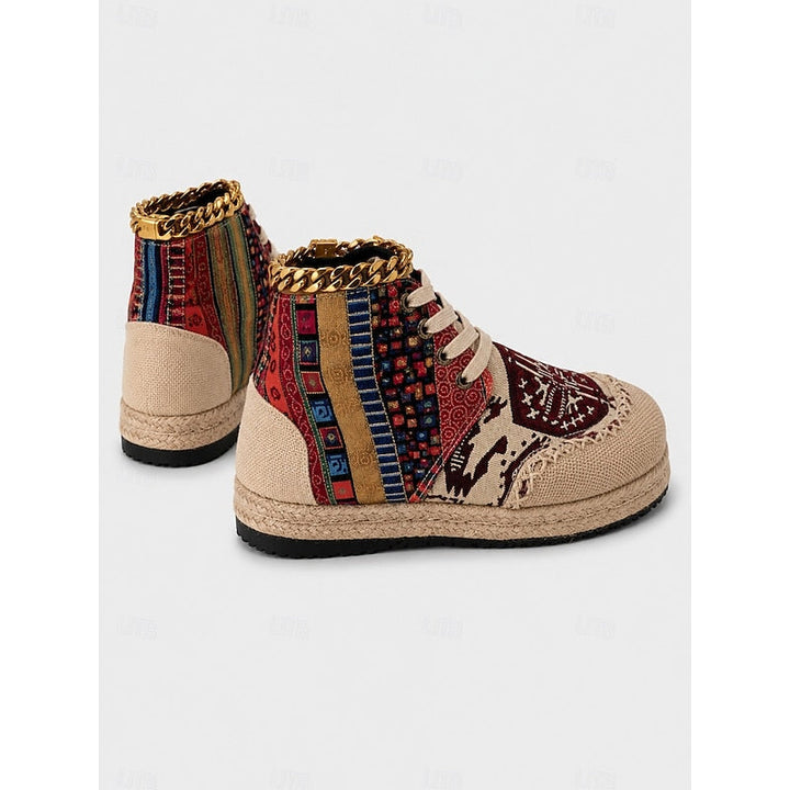 Talia | Bohemske Mønstrede Høye Sneakers