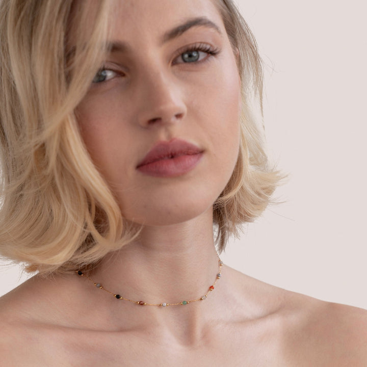 Donna | Elegant Perle Minimalistisk Halskjede