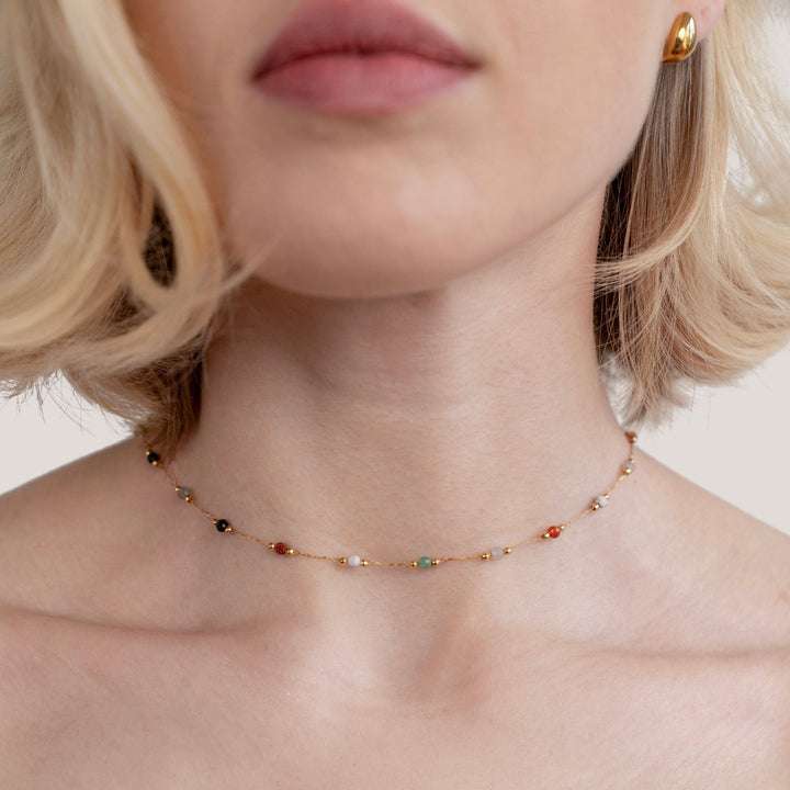 Donna | Elegant Perle Minimalistisk Halskjede