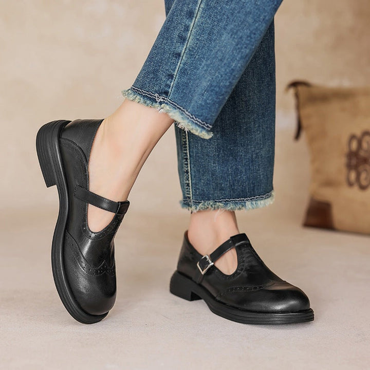 Valerie | Premium elegante loafers med stropp