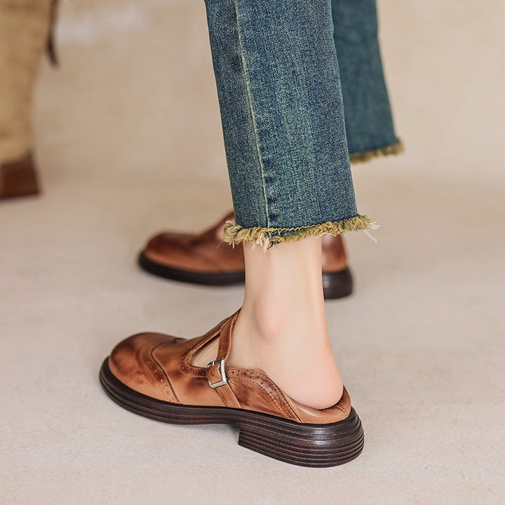 Valerie | Premium elegante loafers med stropp