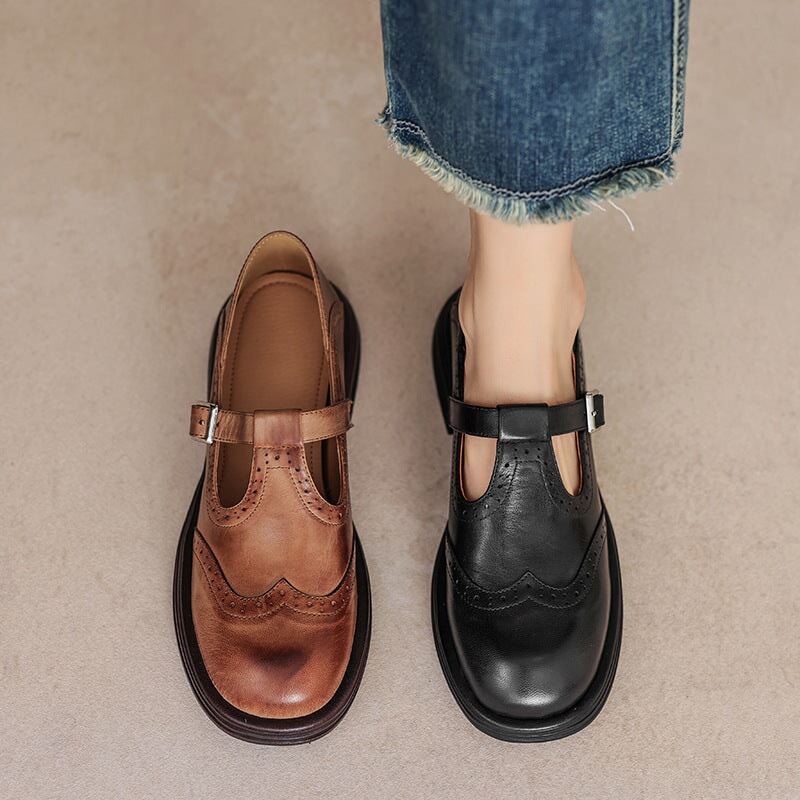 Valerie | Premium elegante loafers med stropp