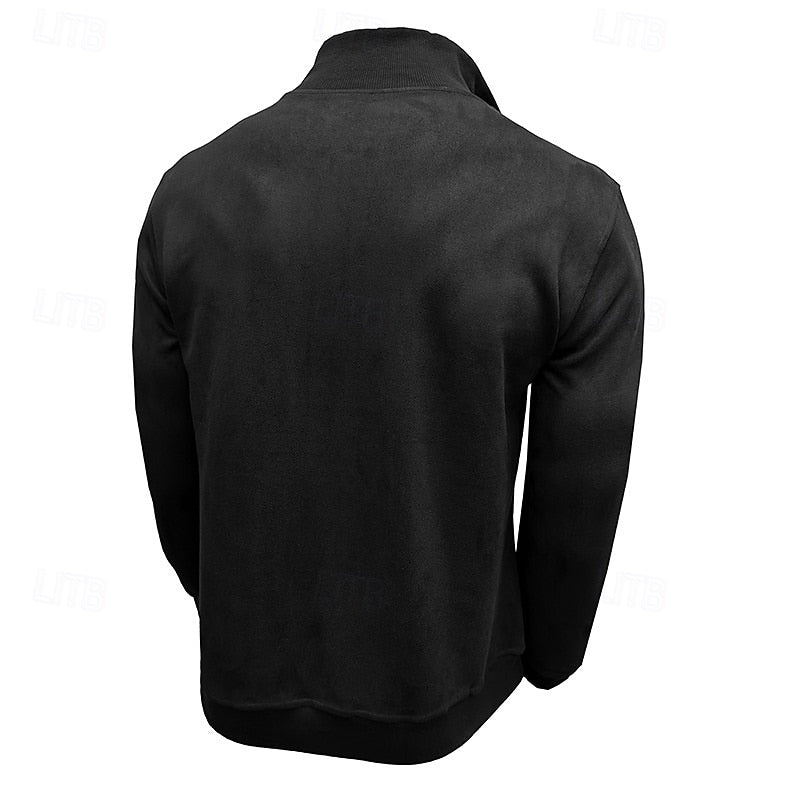 Caleb | Sweatshirt med kvartglidelås og høy hals
