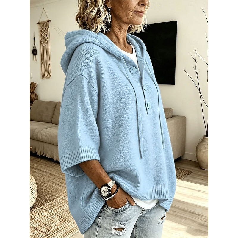 Brooklyn | Casual hettegenser strikket genser