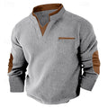 Russell | Strukturert Waffle Henley-skjorte