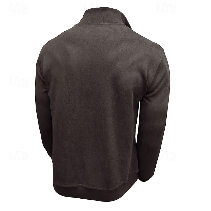 Caleb | Sweatshirt med kvartglidelås og høy hals