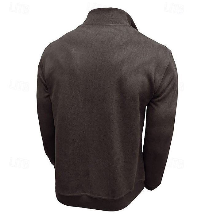 Caleb | Sweatshirt med kvartglidelås og høy hals