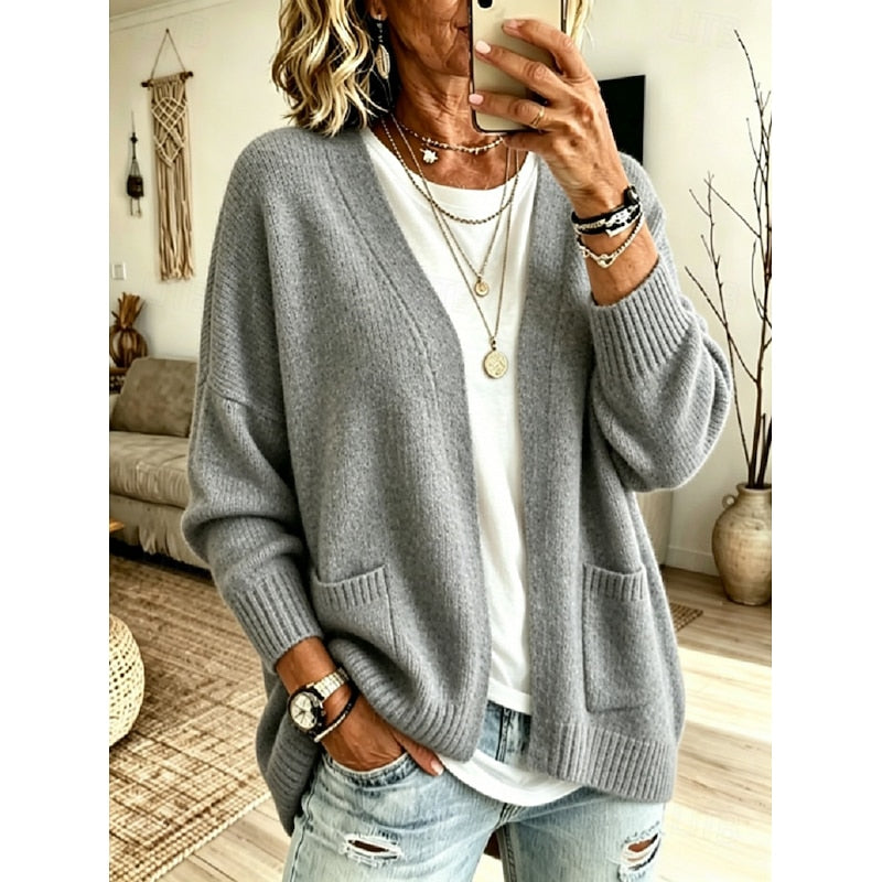 Iris | Casual Cardigan med Åpen Front