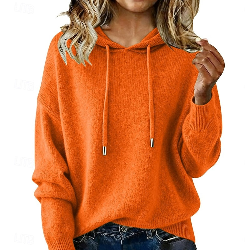 Delphine | Casual strikket hettegenser