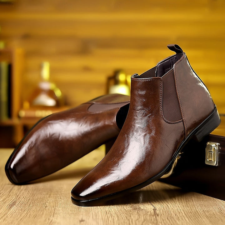 Emory | Polerte Ankel Chelsea Boots