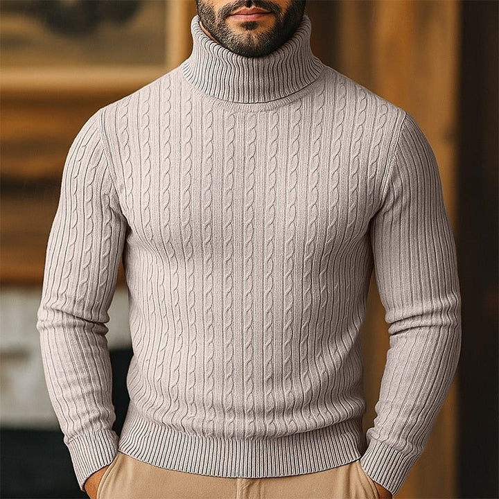 Rupert | Kabelstrikket Turtleneck-genser