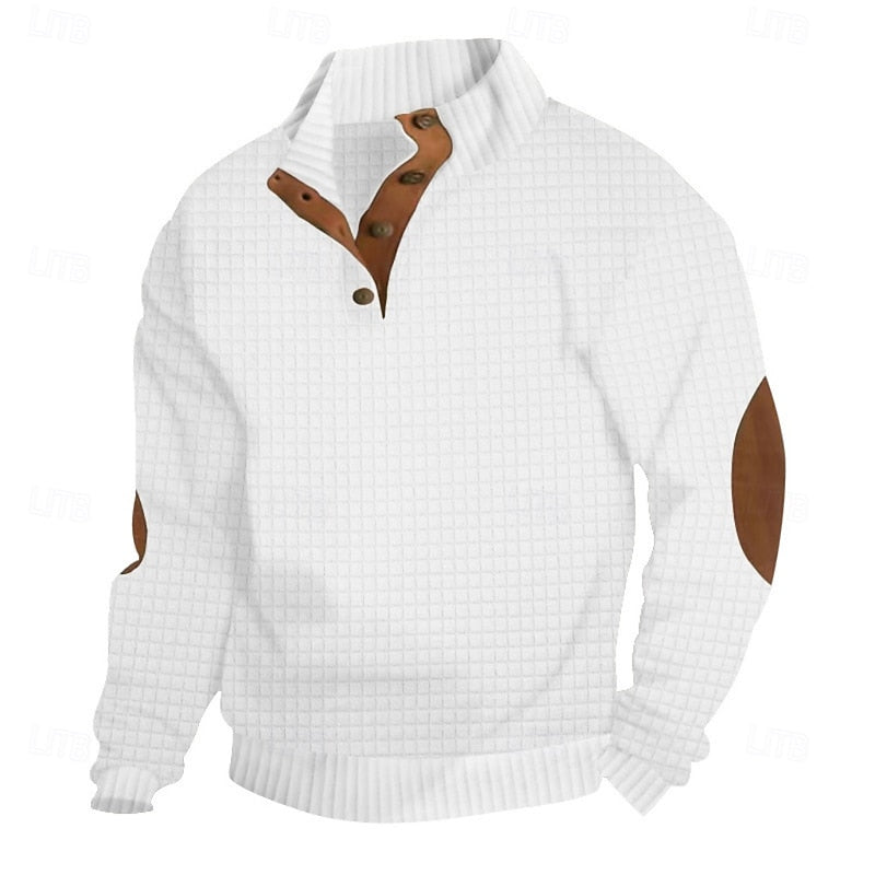 Garrett | Strukturert pullover med ståkrage