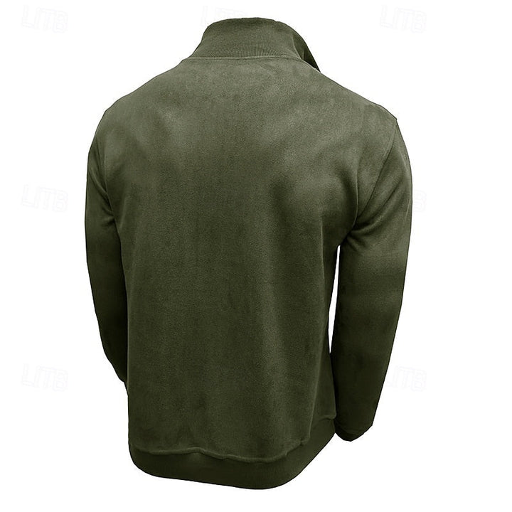 Caleb | Sweatshirt med kvartglidelås og høy hals