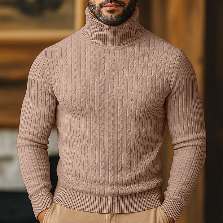 Rupert | Kabelstrikket Turtleneck-genser