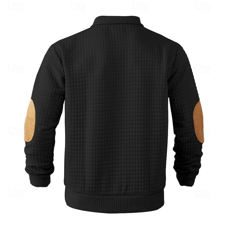 Garrett | Strukturert pullover med ståkrage