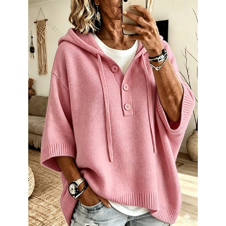 Brooklyn | Casual hettegenser strikket genser