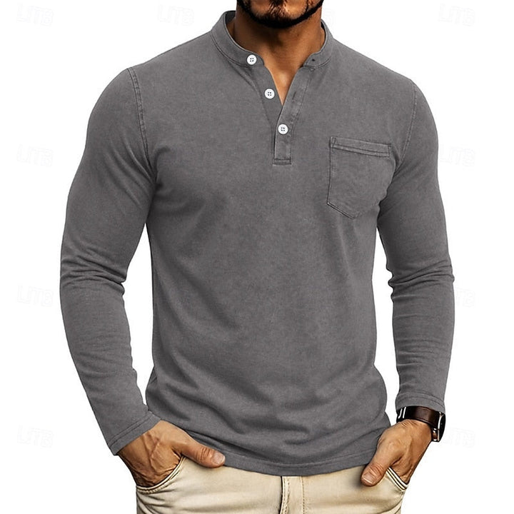 Weston | Klassisk Henley Langermet Skjorte
