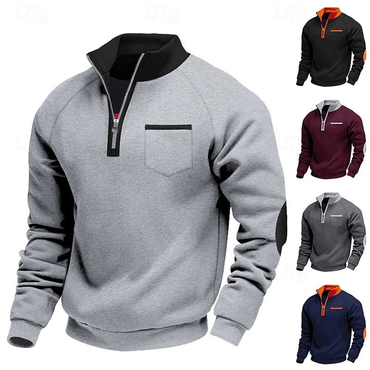 Keith | Quarter-Zip Fargeblokk Genser