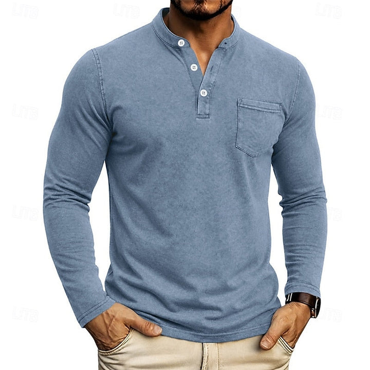 Weston | Klassisk Henley Langermet Skjorte