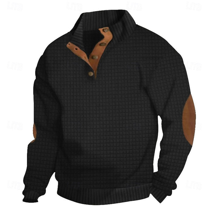 Garrett | Strukturert pullover med ståkrage