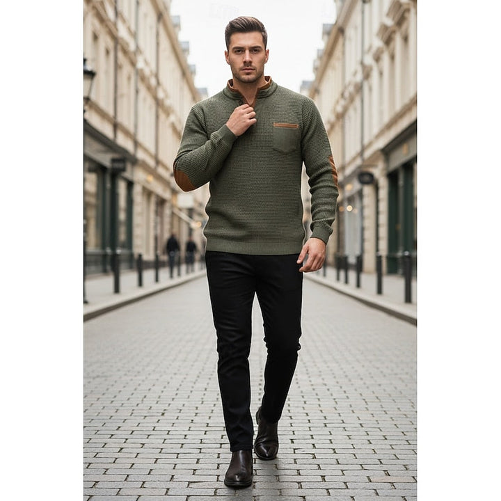 Russell | Strukturert Waffle Henley-skjorte