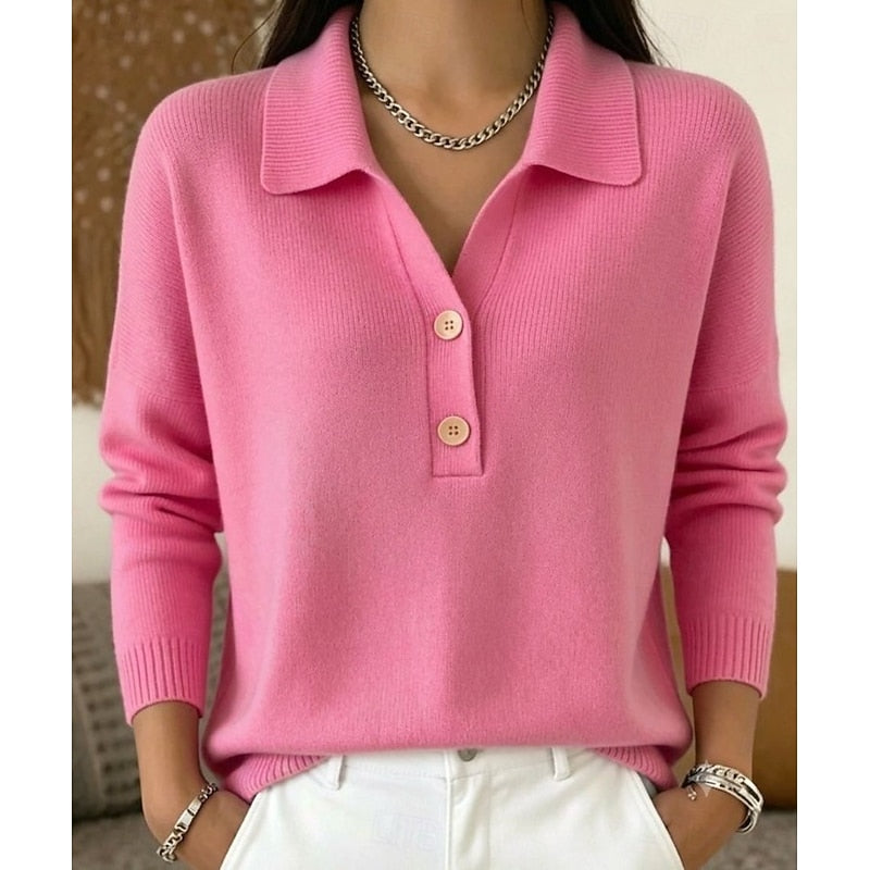 Eliza | Fin Krage Button Pullover
