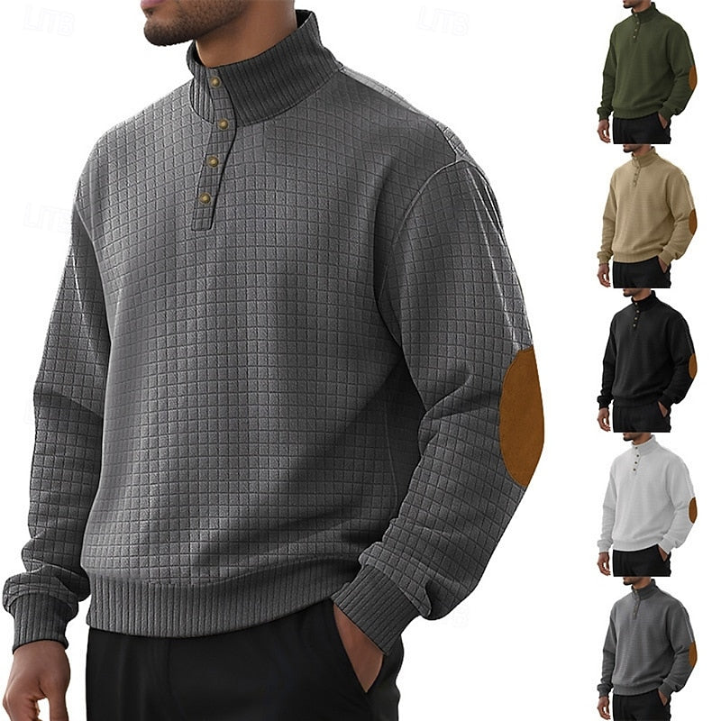 Garrett | Strukturert pullover med ståkrage