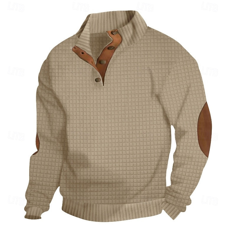 Garrett | Strukturert pullover med ståkrage