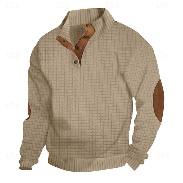 Garrett | Strukturert pullover med ståkrage