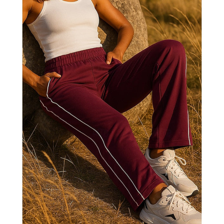 Maisie | Avslappede joggebukser med sidestripe