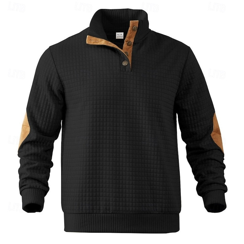 Garrett | Strukturert pullover med ståkrage