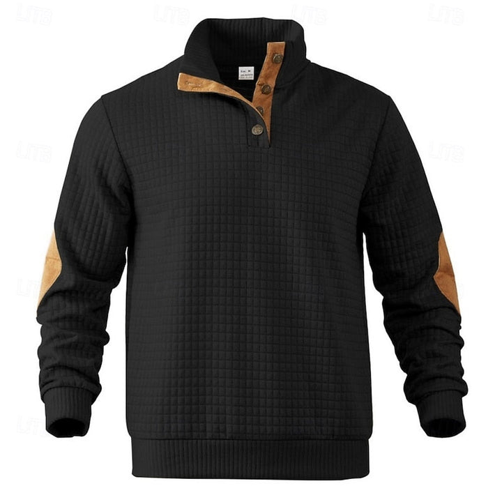 Garrett | Strukturert pullover med ståkrage
