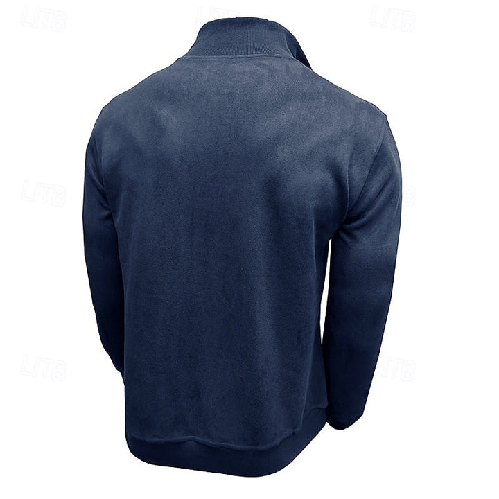 Caleb | Sweatshirt med kvartglidelås og høy hals